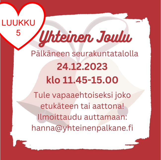 Joulukalenteri - luukku 5