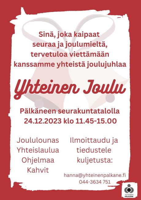 Yhteinen Joulu - tervetuloa mukaan!