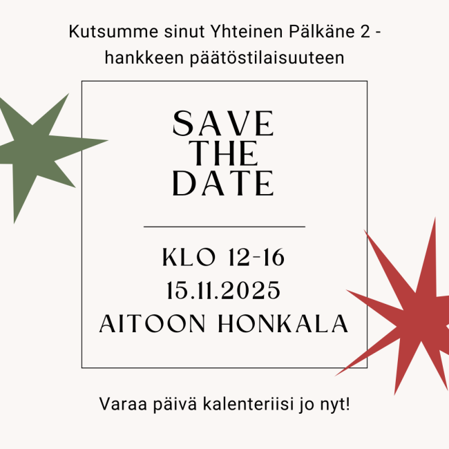Hankkeen päätöstapahtuma